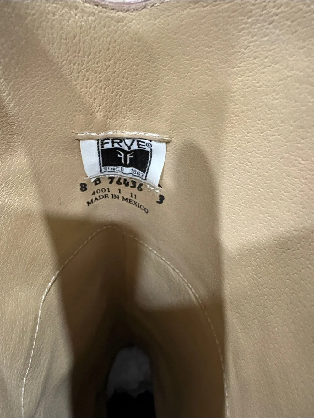 Frye Melissa Two Tone Logo Black Brown Leather Pull-On English Riding Boots 8B
